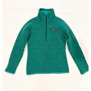 Patagonia Better Sweater 1/4 Zip Fleece Womens  size XXS Green style #25617